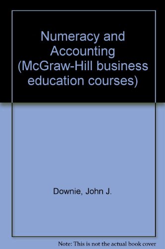 Book Numeracy And Accounting (mcgraw-hill Business Education Courses) free