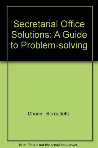 Book Secretarial Office Solutions: A Guide To Secretarial Problem Solving free