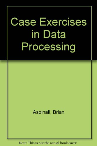 Book Case Exercise in Data Processing free