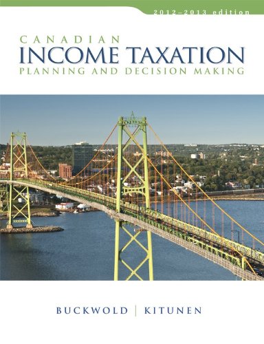 Book Canadian Income Taxation, 2012/2013 Edition free