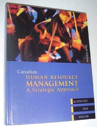 Book Canadian Human Resource Management free