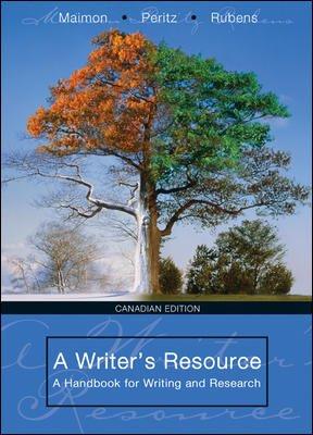 Book A Writer's Resource - A Handbook for Writing and Research - Canadian Ediiton free