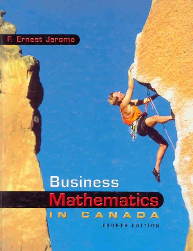Book Business Mathematics in Canada w/ Student CD-ROM free