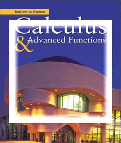 Book McGraw-Hill Ryerson Calculus & Advanced Functions free