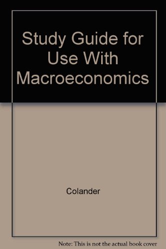 Book Study Guide for Use With Macroeconomics free