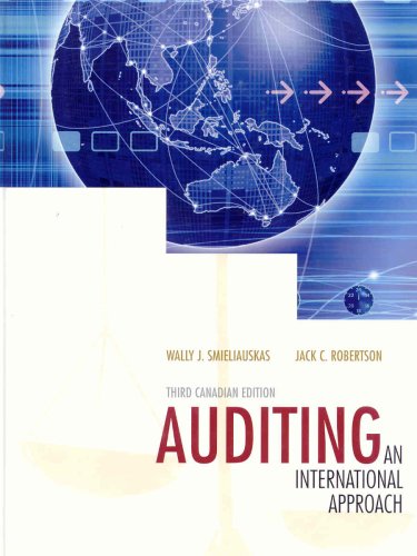 Book Auditing : An International Approach, Third Canadian Edition free