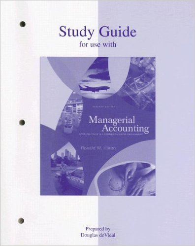 Book Study Guide for use with Managerial Accounting free
