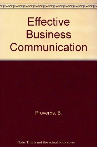 Book Effective Business Communication free