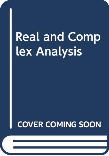 Book Real and Complex Analysis, International Student Edition (McGraw-Hill Series in Higher Mathematics) free