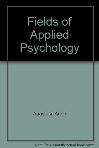 Book Fields Of Applied Psychology free