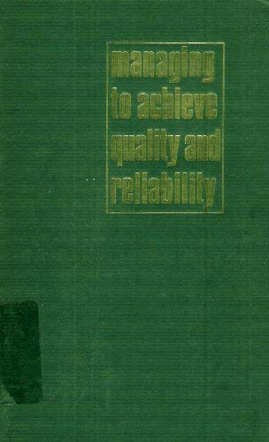 Book Managing to achieve quality and reliability (McGraw-Hill European series in management and marketing) free