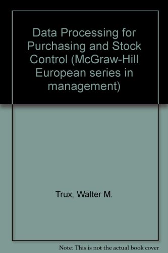 Book Data processing for purchasing and stock control (McGraw-Hill European series in management) free