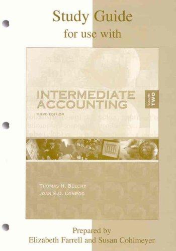 Book Study Guide for use with Intermediate Accounting, Volume 2 free