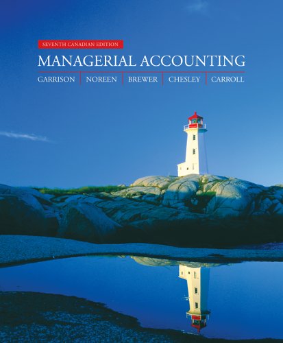 Book Managerial Accounting, Seventh Canadian Edition free