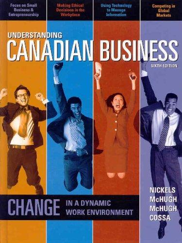 Book Understanding Canadian Business free