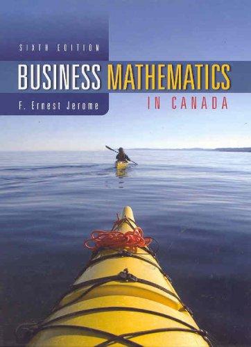 Book Business Mathematics in Canada free