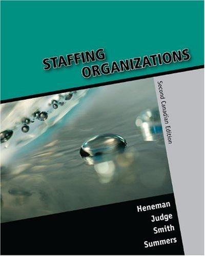 Book Staffing Organizations, Second CDN Edition free