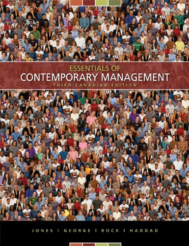 Book Essentials of Contemporary Management, Third CDN Edition [Paperback] free