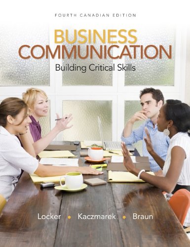 Book Business Communication: Building Critical Skills, Fourth CDN Edition free