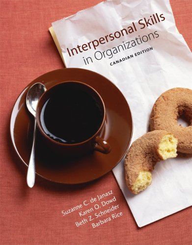 Book Interpersonal Skills in Organizations, CDN Edition free