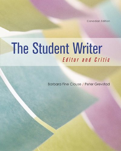 Book The Student Writer: Editor and Critic free