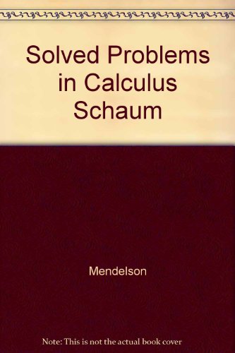 Book Solved Problems In Calculus free