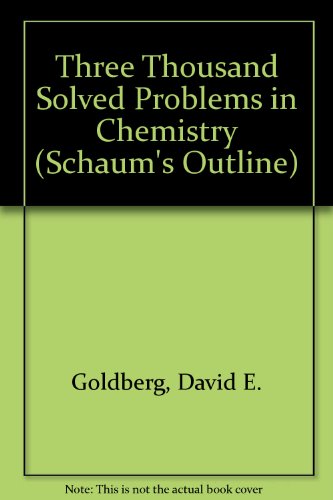 Book 3000 Solved Probs Chemistry Schaum (Schaum's Outline) free