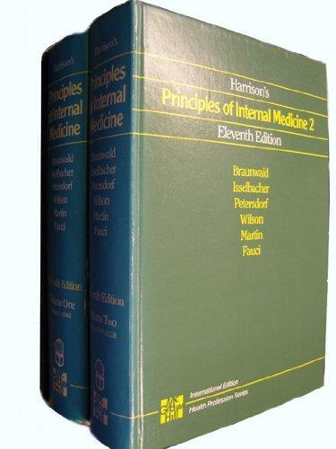Book Harrison's Principles of Internal Medicine. 11th Ed.; Ed. by Eugene Braunwald and Others. 2 Vols. free