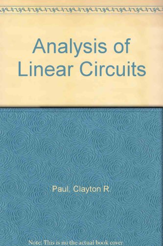 Book Analysis Of Linear Circuits free