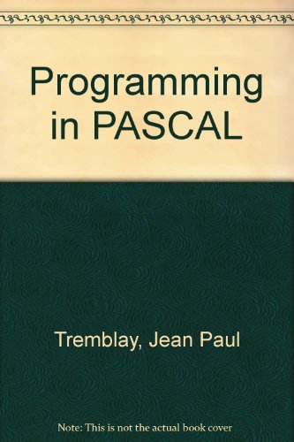 Book Programming In Pascal free