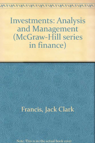 Book Investments: Analysis and Management (McGraw-Hill series in finance) free