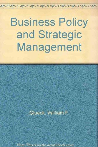 Book BUSINESS POLICY AND STRATEGIC MANAGEMENT free