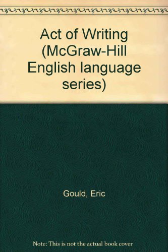 Book Act Of Writing free