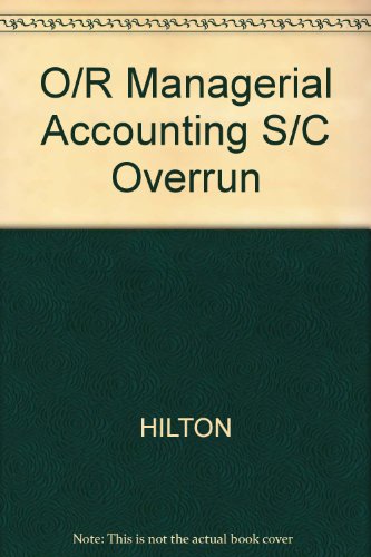 Book O/r Managerial Accounting S/c Overrun free