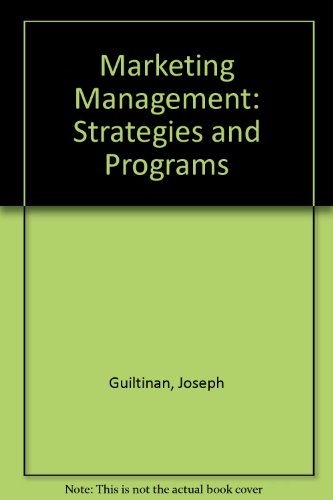 Book Marketing Management: Strategies and Programs free