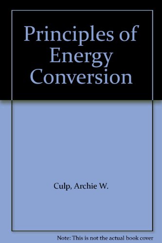 Book Principles of Energy Conversion free