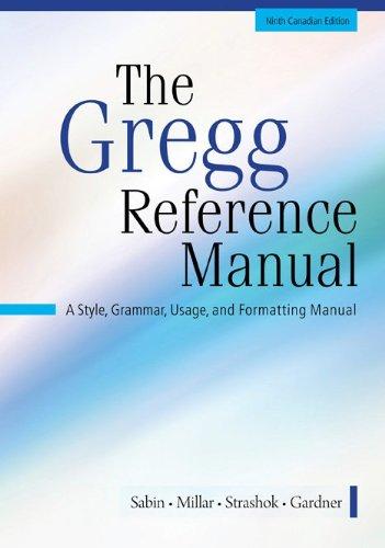 Book The Greg Reference Manual - Ninth Candadian Edition free