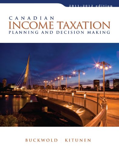 Book Canadian Income Taxation, 2011/2012 Edition free