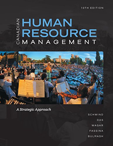 Book Canadian Human Resources Management 10th Edition free
