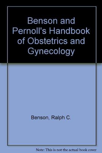 Book Benson and Pernoll's Handbook of Obstetrics and Gynecology free