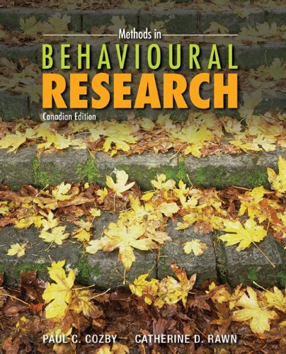 Book Methods in Behavioural Research free