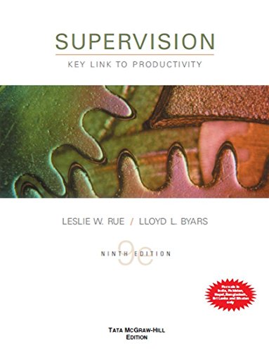 Book Supervision: Key Link To Productivity, 9th Edition free