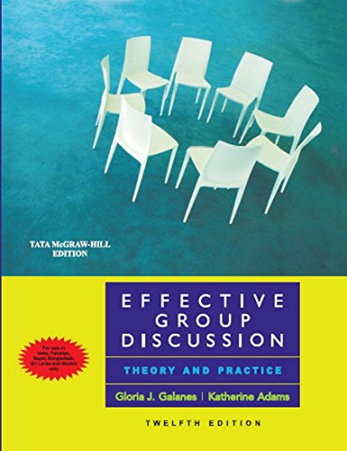 Book Effective Group Discussion Theory And Practice free
