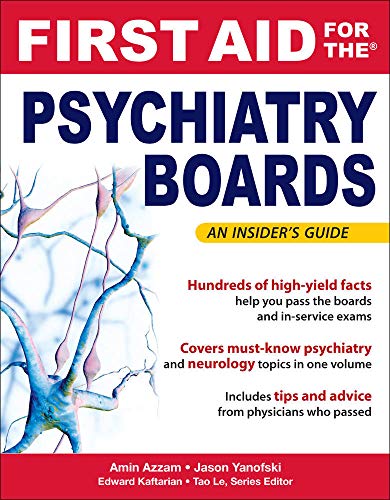 Book First Aid for the Psychiatry Boards (First Aid Specialty Boards) free