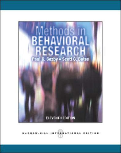 Book Methods in Behavioral Research free