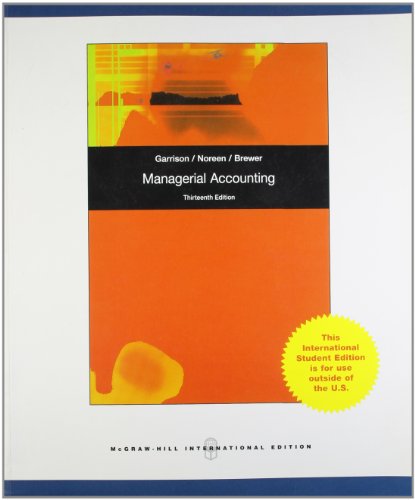Book Managerial Accounting 13th Edition (International Edition) free