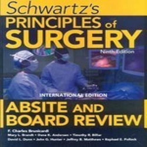 Book Schwartz s Principles Of Surgery Absite And Board Review, 9e free