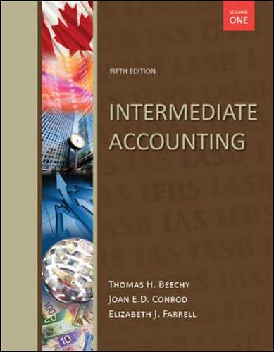 Book Intermediate Accounting, Volume 1, with Connect Access Card Fifth Edition free