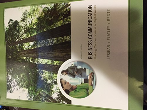 Book Business Communication: Making Connections in a Digital World (International Student Edition, With Grademax) free