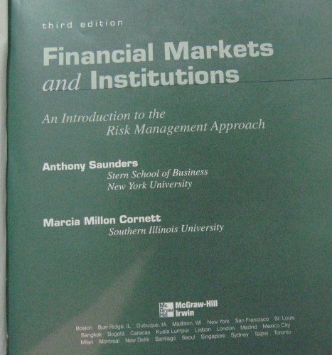 Book Financial Markets and Institutions free
